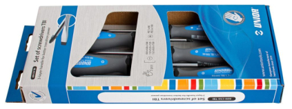 IZVIJAČI PLOŠČATI KRIŽNI TBI V KARTONU Art.607CS5TBI