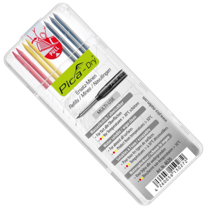 MINICE DRY UNI 8 minic, osnovni set, za vse materiale.