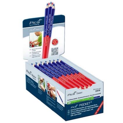 SVINČNIK DVOBARVNI V škatli 50 kos.