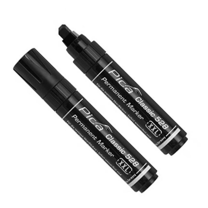 MARKER XXL Ploščata konica permanent. V škt.10 kos.