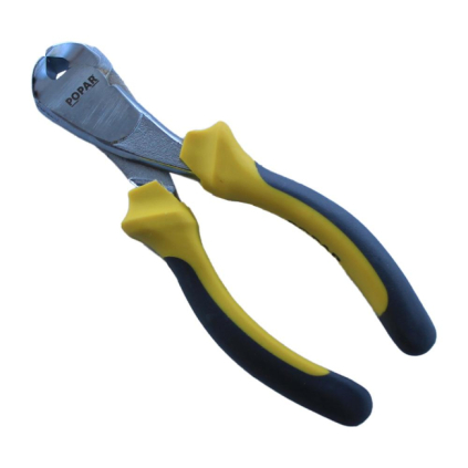 KLEŠČE ŠČIPALNE ČELNE Kromirane, na obešalu. POPAR.