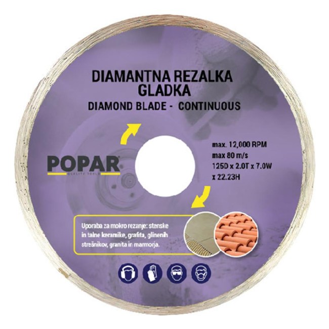 REZALKA DIAMANTNA Gladka, POPAR.
