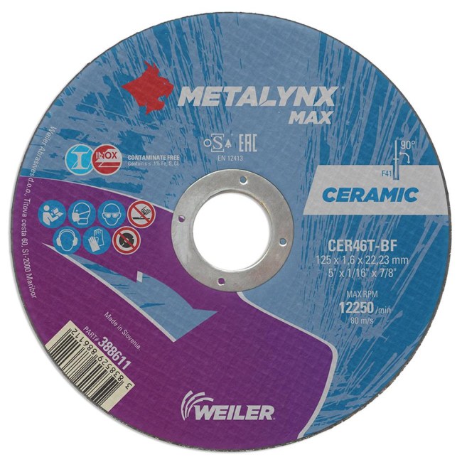 PLOŠČA REZALNA ZA INOX Special Ceramic, Metalynx MAX.