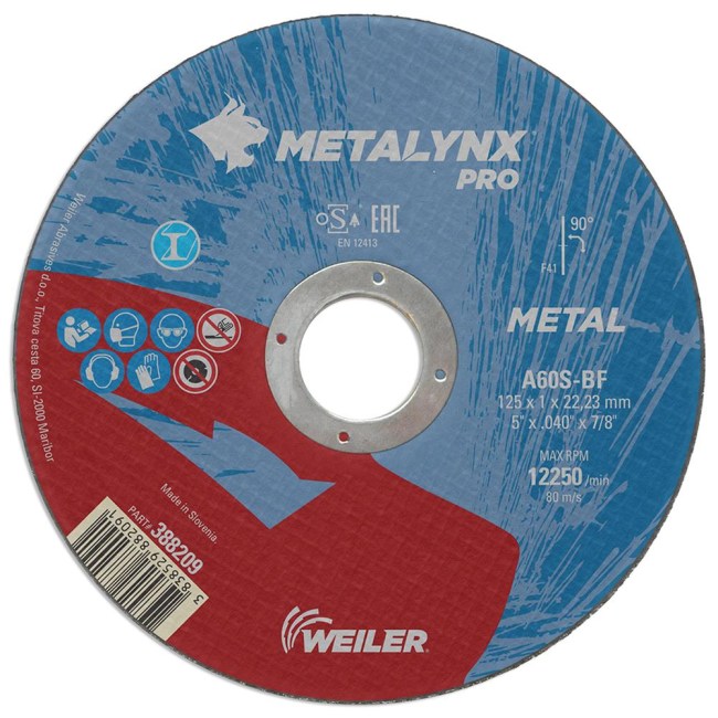 PLOŠČA REZALNA ZA JEKLO Metalynx PRO.